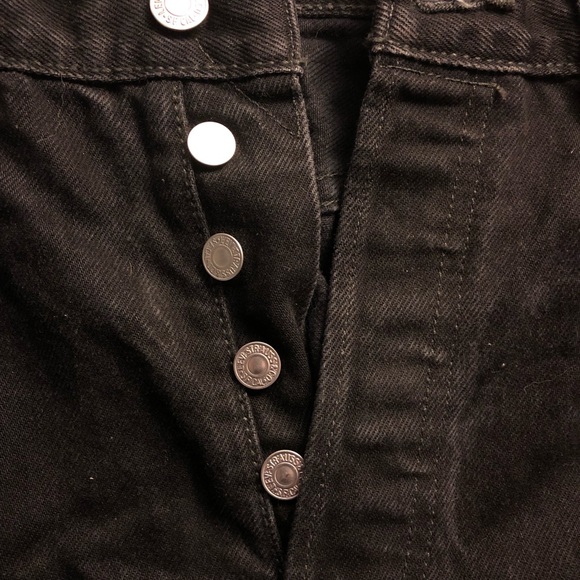 Levi’s 501 mens black button fly - Picture 4 of 4